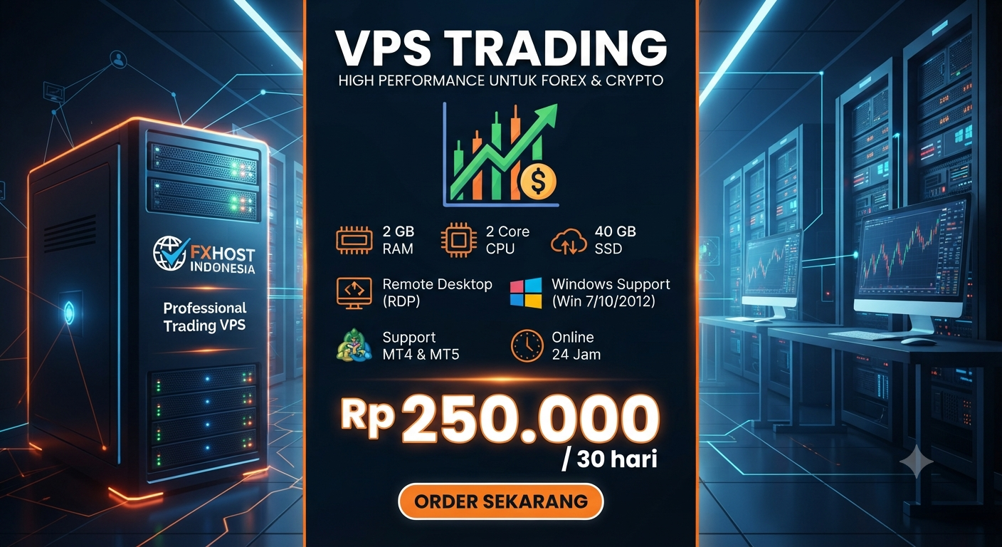 VPS Trading RAM  2 GB  CPU  2 Core  SSD  40 GB